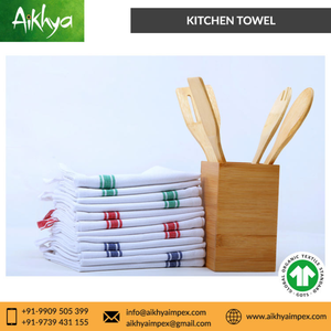 Paño de Cocina de Algodón Orgánico de Alta Calidad con Rayas Vintage, Duradero, al Mejor Precio - Product Image 5