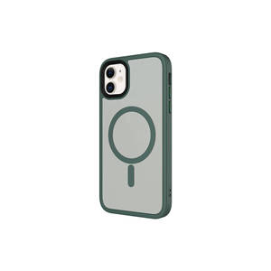 Étui de chargement sans fil bleu foncé compatible MagSafe pour iPhone 11, 14 Plus et XR – Coque de téléphone portable souple en TPU mat - Product Image 5
