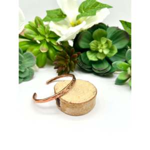 Shirley Collection Elegant <b>Copper</b> Plumber Fashion Cuff Bracelet - Product Image 2