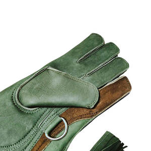 Guantes de piel de vaca de halcón de cetrería hechos a medida, gran oferta de servicio OEM, guantes y equipo de piel de vaca de cetrería de 2 capas - Product Image 2