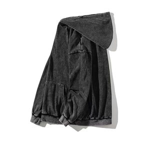 Sweat-shirt à capuche surdimensionné pour homme personnalisé, lavage à l'acide, impression 3D en relief, sweat-shirt d'hiver, XS, impression sérigraphique en molleton, vêtements personnalisés - Product Image 6