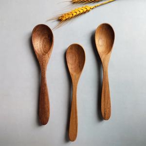 Cubertería de madera de nogal Natural con mango largo, respetuosa con el medio ambiente, venta al por mayor, juego de cocina hecho a mano de Vietnam - Product Image 3