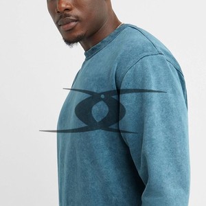 Sudadera con capucha lavada con ácido para hombre, chándales de talla grande de invierno, 100% algodón - Product Image 6