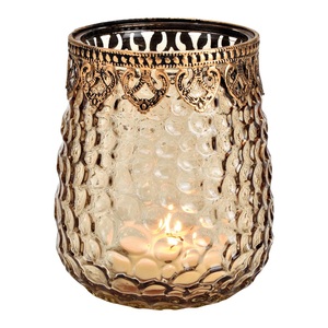 Beautiful Design Golden Color Glass Pit for Weddings and Parties Decor at Wholesale Prices With Sizes of 10x10x10 Cm - Product Image 3