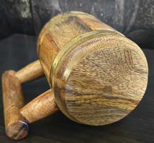 Taza de madera natural | Taza hecha a mano, tazas vikingas para beber, regalo de aniversario, regalos de marido, regalo de parejas, regalos de Navidad - Product Image 2