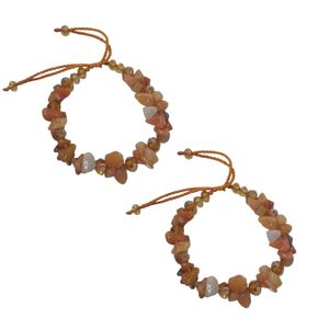 Premium Handmade Gardenia Macrame <b>Bracelet</b> Brown Adjustable Cord Boho Jewelry <b>for</b> <b>Women</b> Handmade <b>Bracelet</b> From Indonesia - Product Image 4