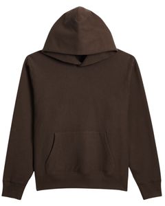 Ensemble de survêtement en molleton marron pour unisexe, sweat-shirt uni et pantalon de jogging, tenue deux pièces, mélange de coton doux, chaud pour l'hiver, design OEM - Product Image 1