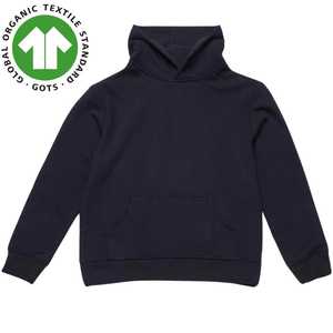 Femmes 100% Pull à capuche en molleton de coton noir, col roulé, fermeture éclair, court, sweats à capuche pour femme certifié durable en gros - Product Image 3