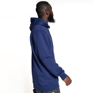 New Fashion <b>Navy</b> <b>Blue</b> Loose hood style and loose fit besyt for winter Thick Cotton Hood Zip up <b>Hoodie</b> for Man 2026 OEM ODM - Product Image 3