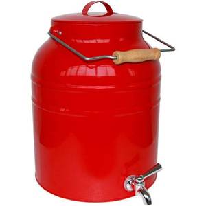 Dispensador de Jugo Galvanizado con Recubrimiento Rojo, Dispensador de Jugo de Alta Calidad, Elegante para el Hogar, Bares, Fiestas, Uso Económico, MOQ Bajo - Product Image 1