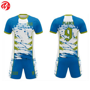 High Quality O-Neck Sublimation Printing Soccer Uniform for Adults Automated Cutting <b>Shirts</b> Tops Football Jersey - Product Image 3