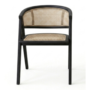 Ensemble de salle à manger 5 pièces en bois de teck, style moderne du milieu du siècle, durable, avec lattes Aero, pour usage commercial et domestique - Product Image 3