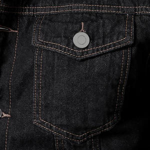 Veste en jean personnalisée KADIA pour homme, style urbain, coupe slim, manches régulières, bleu vintage, à capuche, matelassée, doublure en coton coupe-vent, excellente qualité - Product Image 2