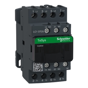 Contattore SCHNEIDER ELECTRIC LC1DT25U7 TeSys D 4P(4 NO) con bobina AC-1 240 V AC 50/60 Hz, <= 440 V 25 A - Product Image 1