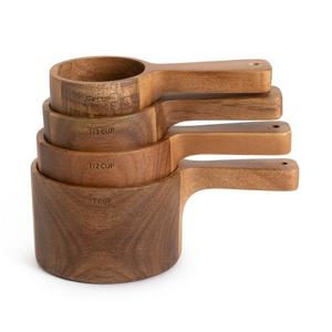 Stylish <b>Wooden</b> Measuring Spoon and Cups for Home Kitchen Usage Quality Export Quality <b>Cheap</b> Prices - Product Image 2