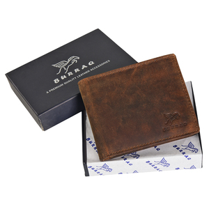 Cartera Bifold de Cuero Genuino para Hombre con Forro de Algodón, Ventana para Identificación, Bloqueo RFID y Múltiples Ranuras para Tarjetas - Product Image 4