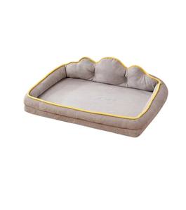 Lit pour animaux de compagnie moderne et doux en nylon et polyester, imprimé animal, amovible, lavable, sans assemblage, pour chiens et chats - Product Image 1