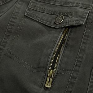 <b>Men</b> Customized High Quality Winter Slim Casual Denim Bomber Jacket with Front Logo Windproof & Breathable - Product Image 4