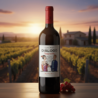 Vin rouge sec Dialogo | 100% Tempranillo |   12% d'alcool |   750 ml |   Vin de variété espagnole