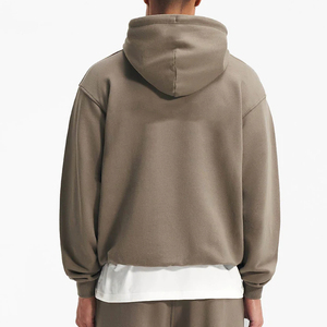 Nouveau design – Sweat à capuche en molleton épais 400 g/m² à épaules tombantes, 100 % coton, coupe oversize et carrée pour homme - Product Image 2