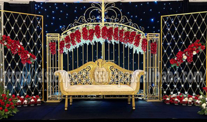 Structure de toile de fond pour événements de mariage à Toronto, traditionnelle, personnalisée, en fibre de verre, autoportante, prix usine - Product Image 3