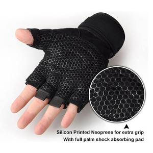 Gants d'haltérophilie de qualité supérieure avec support de poignet réglable Grip antidérapant durable pour la gymnastique et l'entraînement - Product Image 3