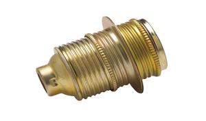 Portalampada decorativo vintage in metallo filettato (Famatel 473) - Product Image 1