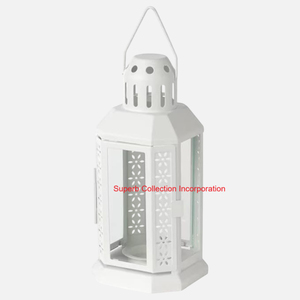 Luxury Design Stainless Steel Candle <b>Lantern</b> With Wood Top & Glass Panels Modern Handcrafted Decorative <b>Lantern</b> For Indoor - Product Image 4