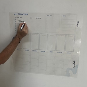 Tableau blanc effaçable à sec en polystyrène durable modèle 1 réutilisable planificateur annuel quotidien hebdomadaire et mensuel organisateur tableau blanc - Product Image 5