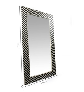 Newest Resin Inlay <b>Mirror</b> Modern Antique Design with Wood <b>Glass</b> Framed for Bathroom Wall Home Decoration - Product Image 2