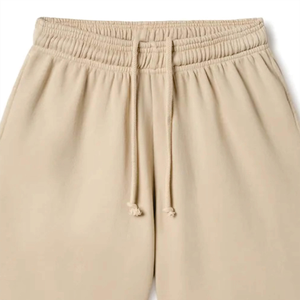 Pantalones cortos de gimnasio para hombre con cordón de felpa francesa de algodón personalizado al por mayor pantalones cortos casuales de color sólido para hombre - Product Image 4