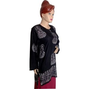 Gasa de alta calidad, tela 100% de algodón, precio al por mayor, ropa Lisa personalizada, estilo de artículo antitécnico - Product Image 2