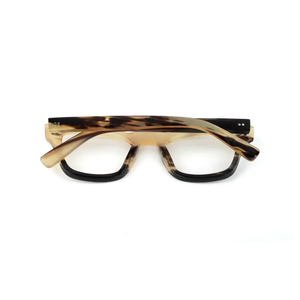 Montures de lunettes optiques pour hommes en corne de buffle naturelle, fabriquées à la main en Inde - Product Image 4