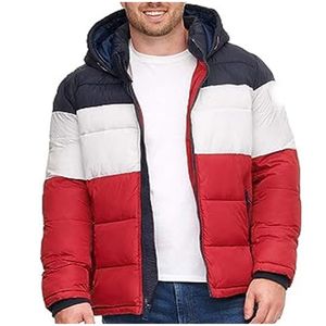 Chaquetas de invierno para hombre, chaqueta a prueba de viento, abrigo con cuello levantado, parka cortavientos con cremallera para exteriores, ropa cálida de invierno de talla grande - Product Image 3