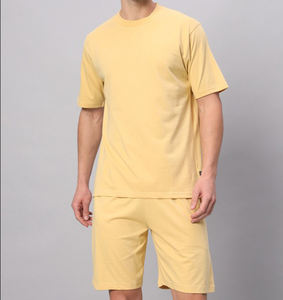 Conjunto de Camiseta y Pantalones Cortos de Verano para Hombre, Personalizado, de Algodón, Transpirable, de Manga Corta, Conjunto de Dos Piezas - Product Image 3