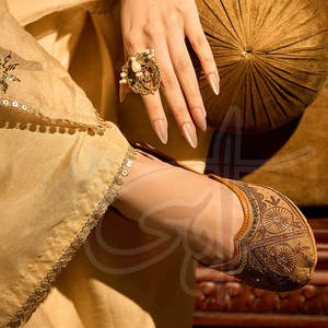 Zapatillas Khussa de Mujer de Color Sólido, Alta Calidad, con Estampado de Moda, Antideslizantes, Casuales, Cómodas, de Piel Sintética, en Oferta - Product Image 5