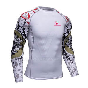 Camisetas de compresión personalizadas de alta calidad para hombres más vendidos Servicio OEM disponible - Product Image 4