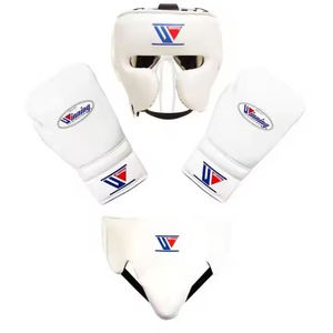Ensemble de boxe en cuir véritable en gros, équipement de protection Sanda, ensemble de boxe d'entraînement, équipement en cuir véritable - Product Image 2