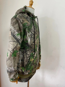 Sweat à capuche camouflage vintage pour homme, coupe-vent, avec imprimé numérique en blocs de couleur noire, motif animal, pull de neige - Product Image 3