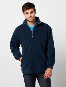 Chaqueta de lana polar con cremallera de cuarto de manga larga de corte clásico para mujer Jersey de media cremallera de invierno - Product Image 2