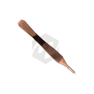 Premium Forceps 4 3/4 "con 7x7 dientes Oro Rosa Pulgar Quirúrgico Acero inoxidable Instrumentos médicos Precio al por mayor - Product Image 4