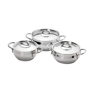 Cazuelas Elegantes para Comedor, Diseño Clásico, Asas de Metal Plateado Duraderas de Hoteles de Lujo, Tapa de Vidrio - Product Image 4