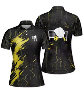Camiseta con solapa para hombre y mujer con diseño de logotipo personalizado OEM, polo deportivo informal con estampado 3D para exteriores de verano - Product Image 4