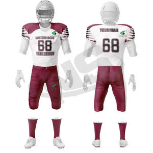 ชุดเครื่องแบบฟุตบอลอเมริกันพิมพ์ลายระบายอากาศชุดเสื้อผ้า2ชิ้นแบบมีสไตล์ - Product Image 1