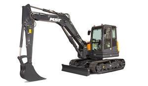 Mini-excavatrice MST M90UF, moteur Yanmar 55,4 kW, 9 tonnes, chenilles compactes, grande portée, balancement de la queue nul, garantie 1 an, pompe principale - Product Image 2