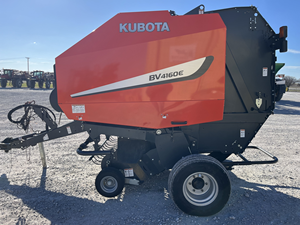 Quality Performance Kubota BV4160 Hydraulic Hay <b>Baler</b> BV4160E Straw Rice Husk Grass Round hay Straw <b>Baler</b> Perfect Condition - Product Image 4