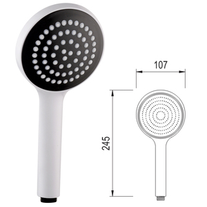 Wholesale Handheld <b>Shower</b> Head White ABS Black Bathroom Accessories High Pressure <b>Shower</b> <b>Hand</b> <b>Shower</b> KSTS-34 KSN VietNam - Product Image 1