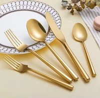 Ensemble de couverts de luxe en acier inoxydable poli miroir, écologiques, fourchette, cuillère, couteau, pour la maison, la cuisine, le restaurant, la salle à manger