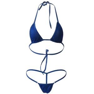 Sexy rayas Micro Bikini 2025 tendencia mujer traje de baño femenino Halter traje de baño Tanga Bikinis conjunto de dos piezas ropa de playa traje de baño - Product Image 5