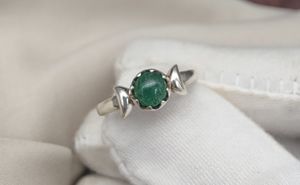 Anillo de diseño redondo de Aventurina verde Natural, joyería de piedras preciosas hechas a mano de Plata de Ley 925 - Product Image 4